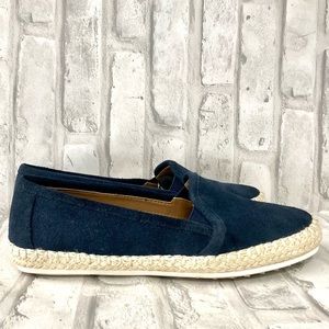 Aerosoles ‘Let’s Drive’ Navy Suede Espadrilles Size 6.5